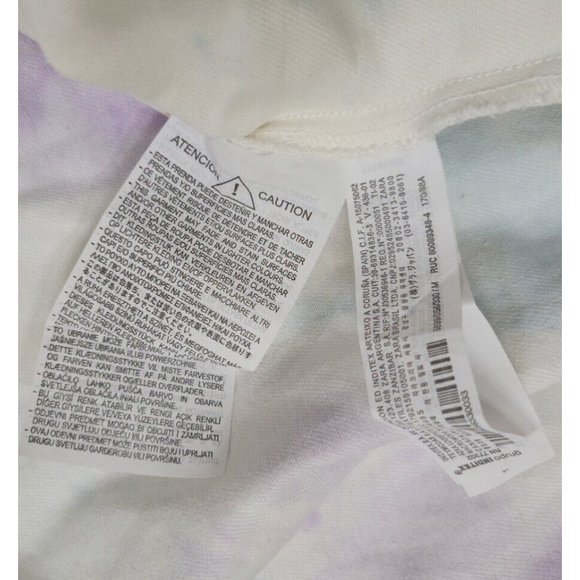 NWT Zara Tie Dye Denim Jacket Sz M - Picture 7 of 9